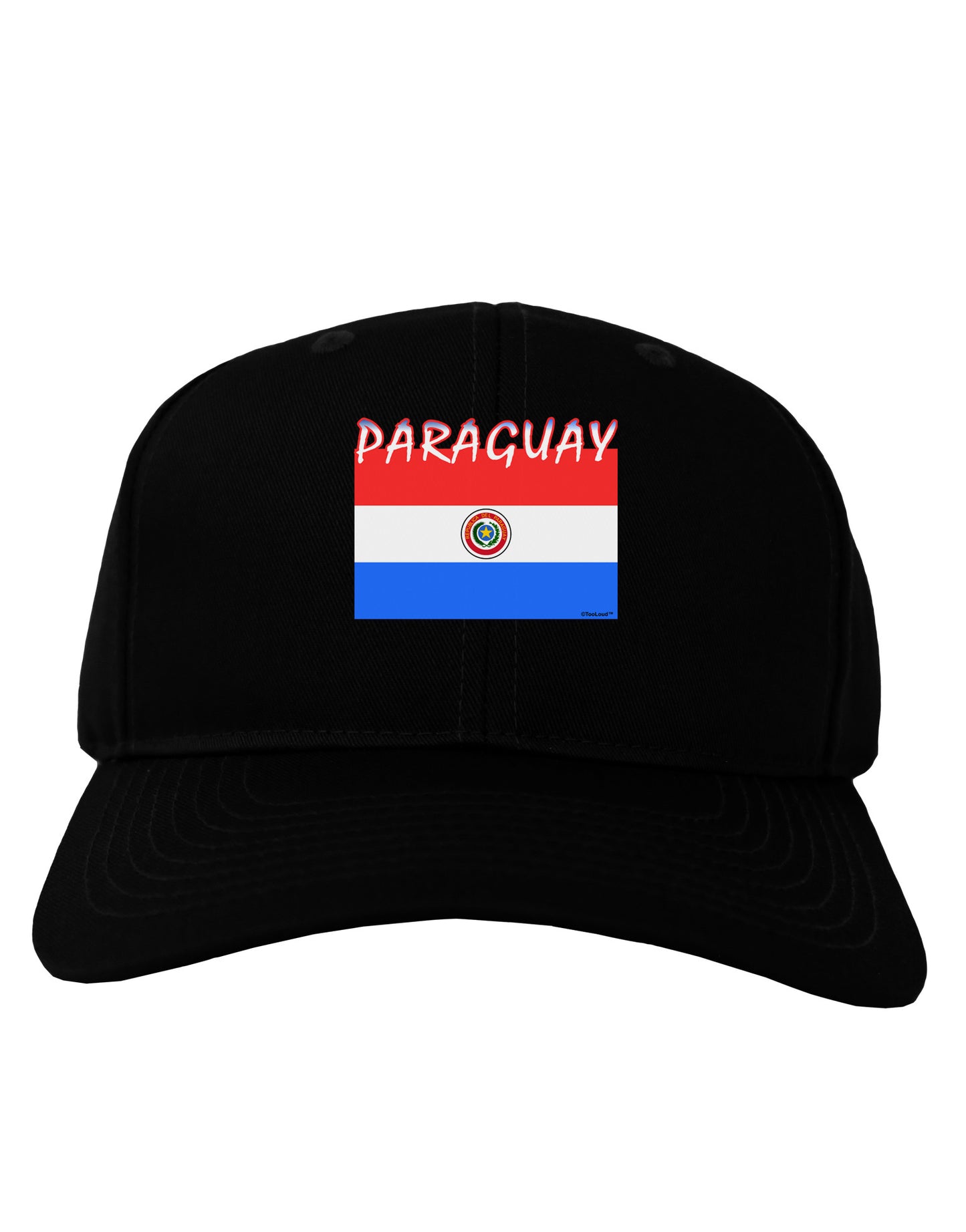 Paraguay Flag Dark Adult Dark Baseball Cap Hat-Baseball Cap-TooLoud-Black-One Size-Davson Sales