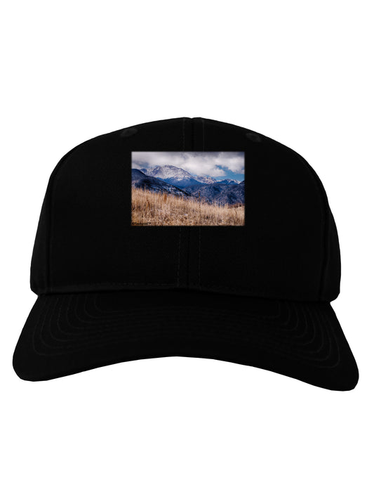 Pikes Peak CO Mountains Adult Dark Baseball Cap Hat by TooLoud-Baseball Cap-TooLoud-Black-One Size-Davson Sales