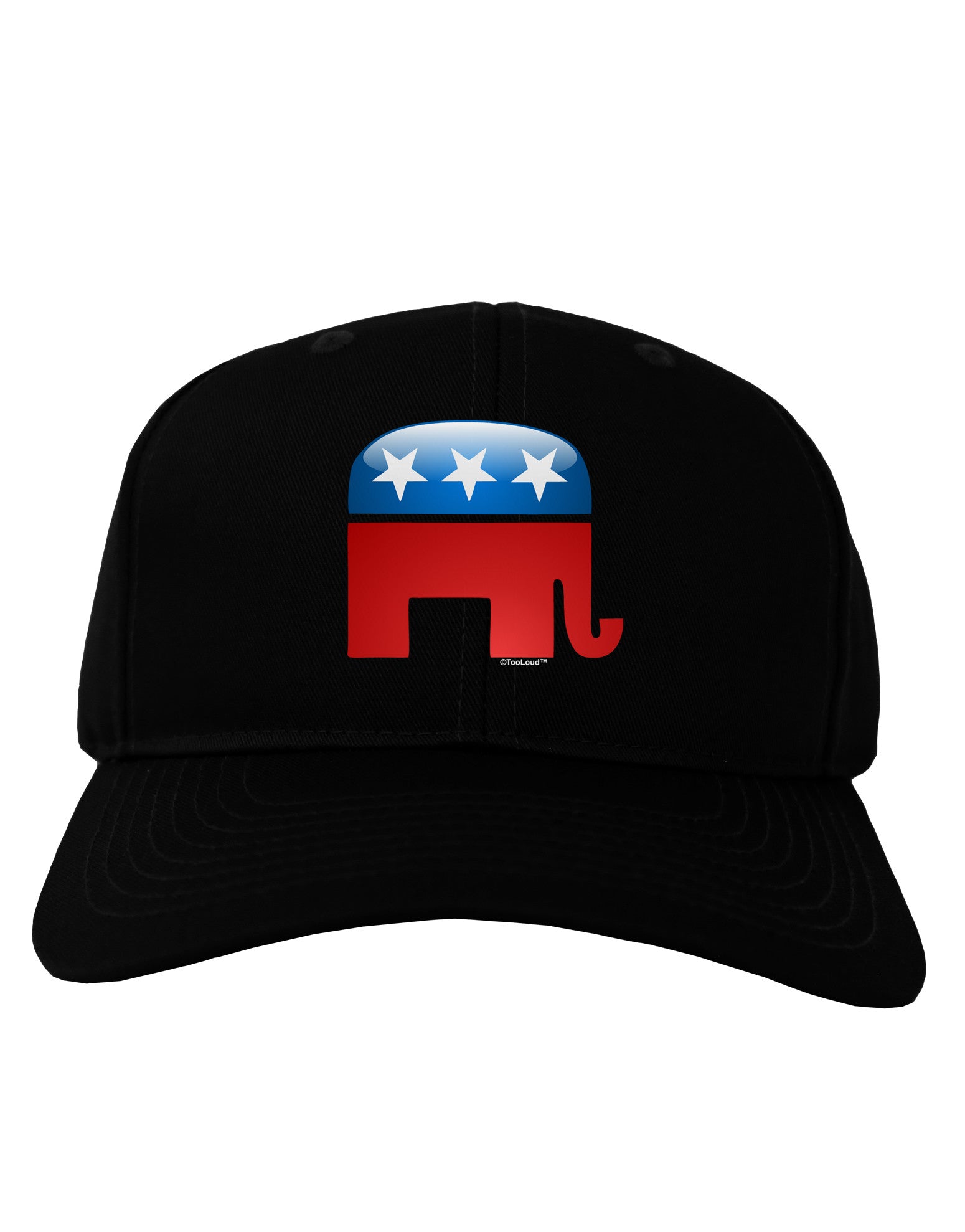 Republican Bubble Symbol Adult Dark Baseball Cap Hat-Baseball Cap-TooLoud-Black-One Size-Davson Sales