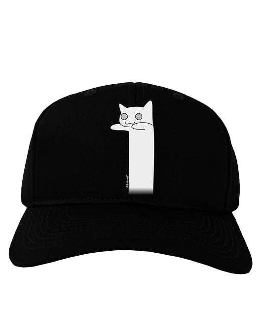 Longcat - Internet Humor Adult Dark Baseball Cap Hat by TooLoud-Baseball Cap-TooLoud-Black-One Size-Davson Sales