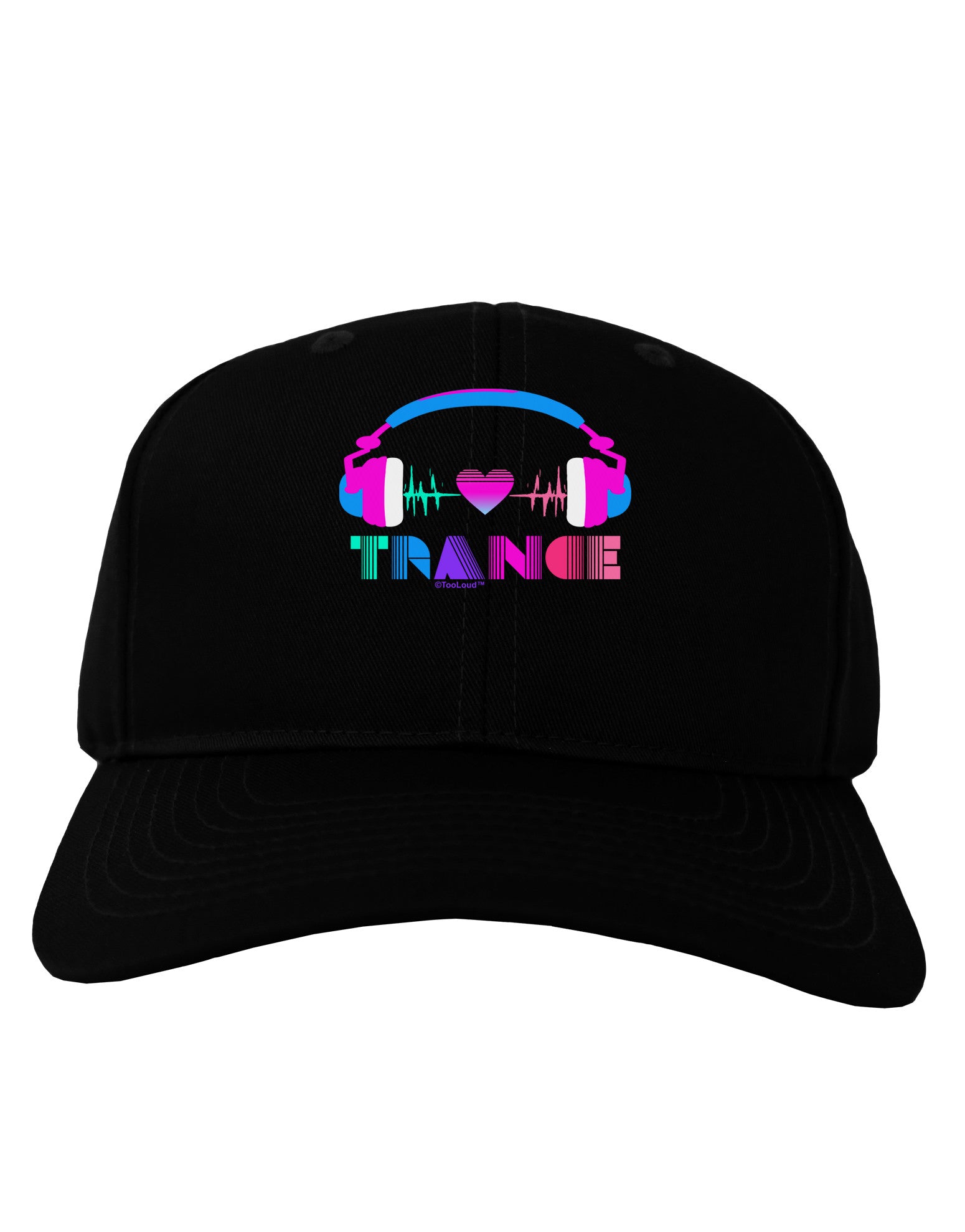 Heart Trance Adult Dark Baseball Cap Hat-Baseball Cap-TooLoud-Black-One Size-Davson Sales