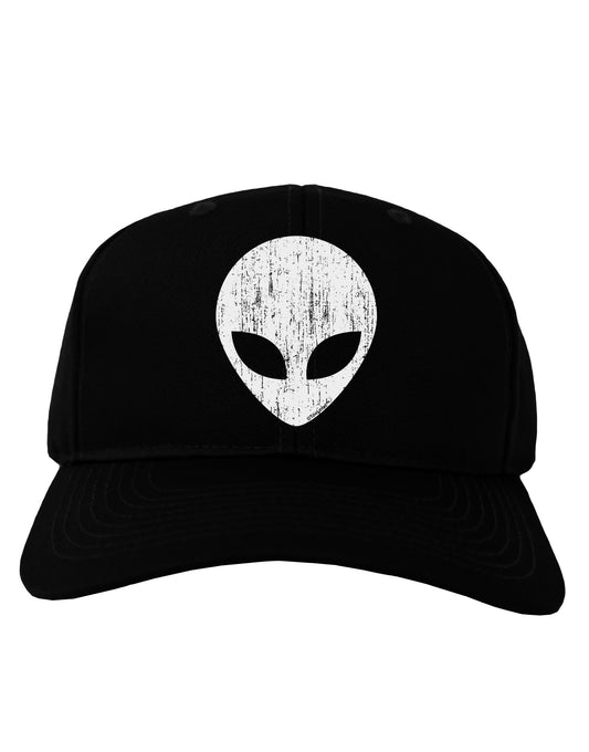 Extraterrestrial Face - Alien Distressed Adult Dark Baseball Cap Hat by TooLoud-Baseball Cap-TooLoud-Black-One Size-Davson Sales