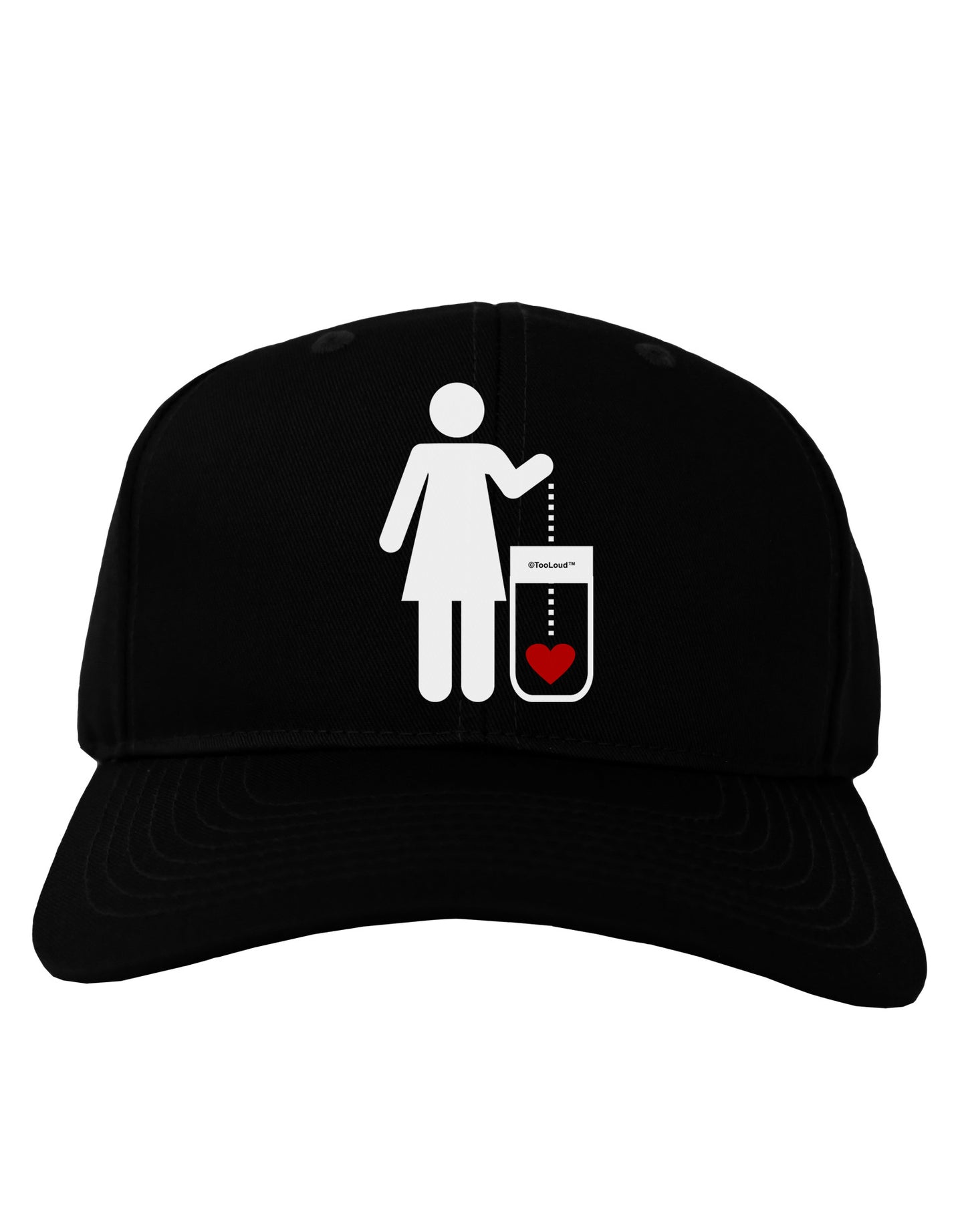 Single and Happy - Single Woman Adult Dark Baseball Cap Hat by TooLoud-Baseball Cap-TooLoud-Black-One Size-Davson Sales