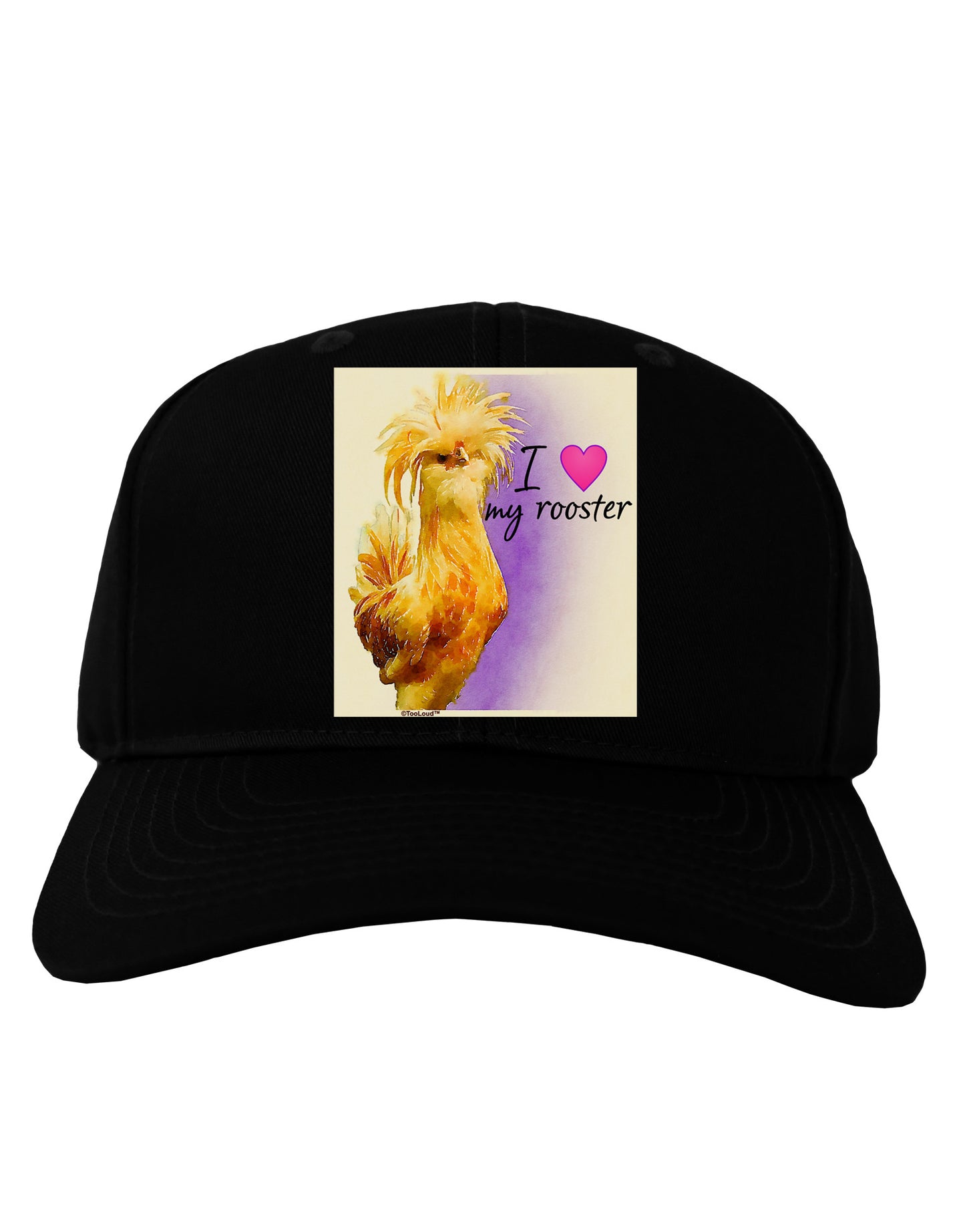 I Heart My Rooster Adult Dark Baseball Cap Hat-Baseball Cap-TooLoud-Black-One Size-Davson Sales