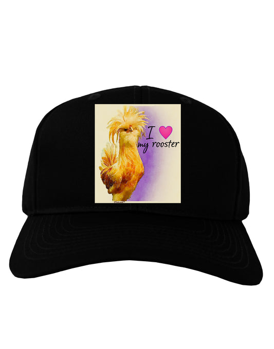I Heart My Rooster Adult Dark Baseball Cap Hat-Baseball Cap-TooLoud-Black-One Size-Davson Sales