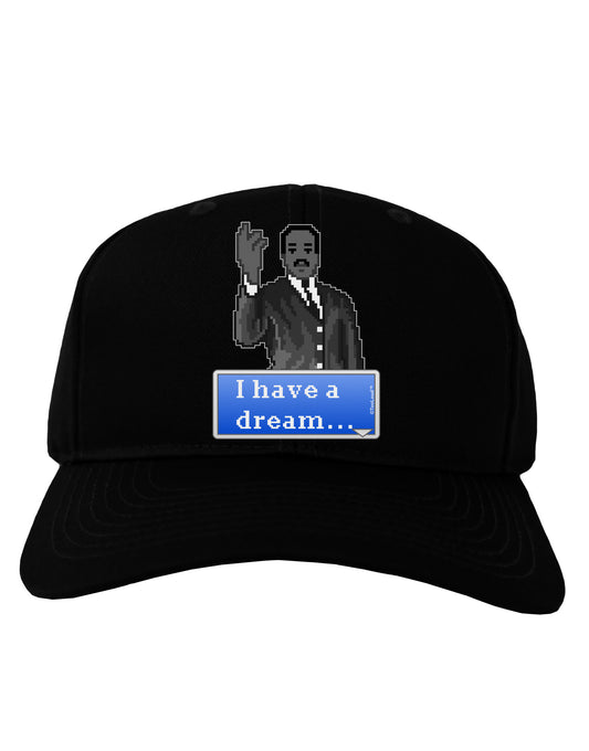 I have a Dream Pixel Art Adult Dark Baseball Cap Hat by TooLoud-Baseball Cap-TooLoud-Black-One Size-Davson Sales