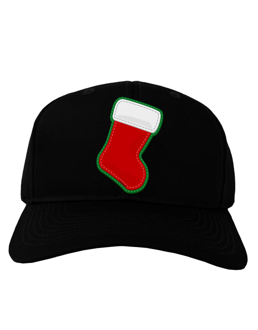 Cute Faux Applique Christmas Stocking Adult Dark Baseball Cap Hat-Baseball Cap-TooLoud-Black-One Size-Davson Sales