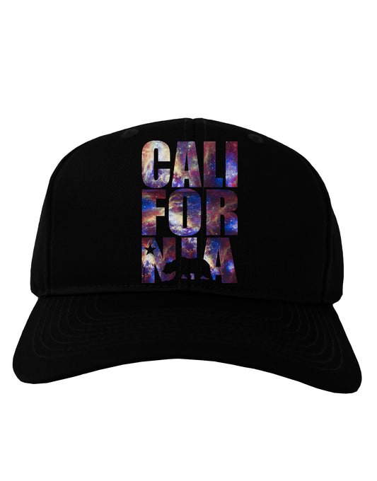 California Republic Design - Space Nebula Print Adult Dark Baseball Cap Hat by TooLoud-Baseball Cap-TooLoud-Black-One Size-Davson Sales