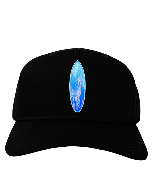 Jellyfish Surfboard Adult Dark Baseball Cap Hat by TooLoud-Baseball Cap-TooLoud-Black-One Size-Davson Sales