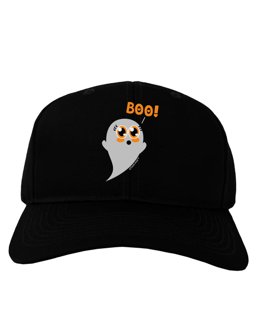 Cute Boo Ghost Adult Dark Baseball Cap Hat-Baseball Cap-TooLoud-Black-One Size-Davson Sales
