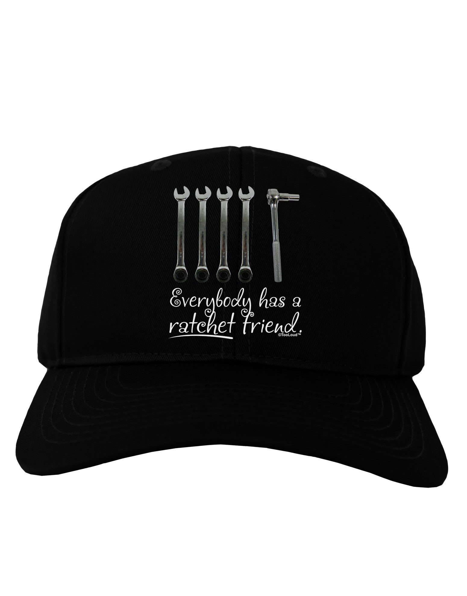 Ratchet Friend Adult Dark Baseball Cap Hat-Baseball Cap-TooLoud-Black-One Size-Davson Sales
