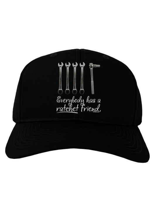 Ratchet Friend Adult Dark Baseball Cap Hat-Baseball Cap-TooLoud-Black-One Size-Davson Sales