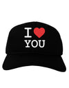 I Heart You Adult Dark Baseball Cap Hat-Baseball Cap-TooLoud-Black-One Size-Davson Sales