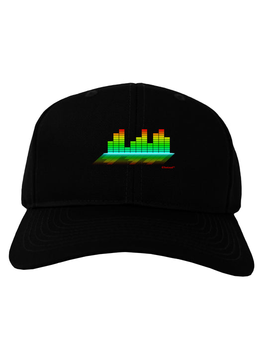 Equalizer Bars Design Adult Dark Baseball Cap Hat by TooLoud-Baseball Cap-TooLoud-Black-One Size-Davson Sales