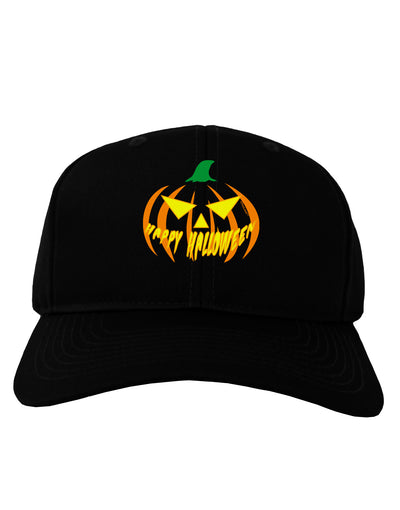 Happy Halloween Jack Yellow Adult Dark Baseball Cap Hat-Baseball Cap-TooLoud-Black-One Size-Davson Sales