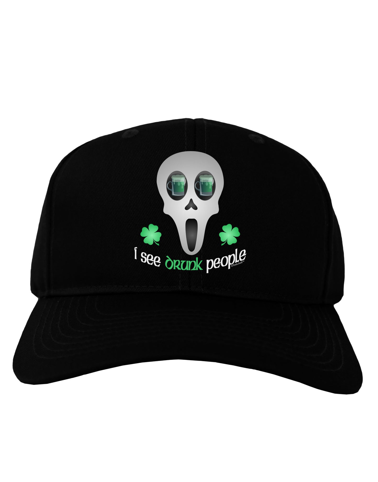 I See Drunk People Adult Dark Baseball Cap Hat-Baseball Cap-TooLoud-Black-One Size-Davson Sales