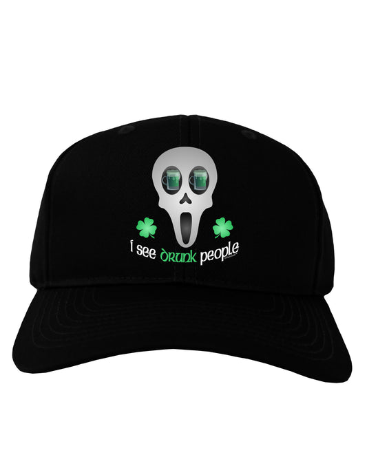 I See Drunk People Adult Dark Baseball Cap Hat-Baseball Cap-TooLoud-Black-One Size-Davson Sales