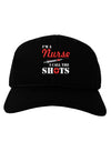 Nurse - Call The Shots Adult Dark Baseball Cap Hat-Baseball Cap-TooLoud-Black-One Size-Davson Sales