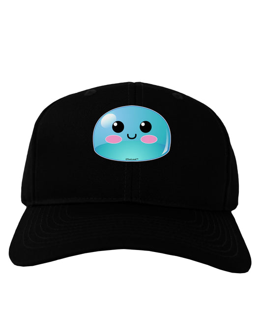 Cute RPG Slime - Blue Adult Dark Baseball Cap Hat by TooLoud-Baseball Cap-TooLoud-Black-One Size-Davson Sales