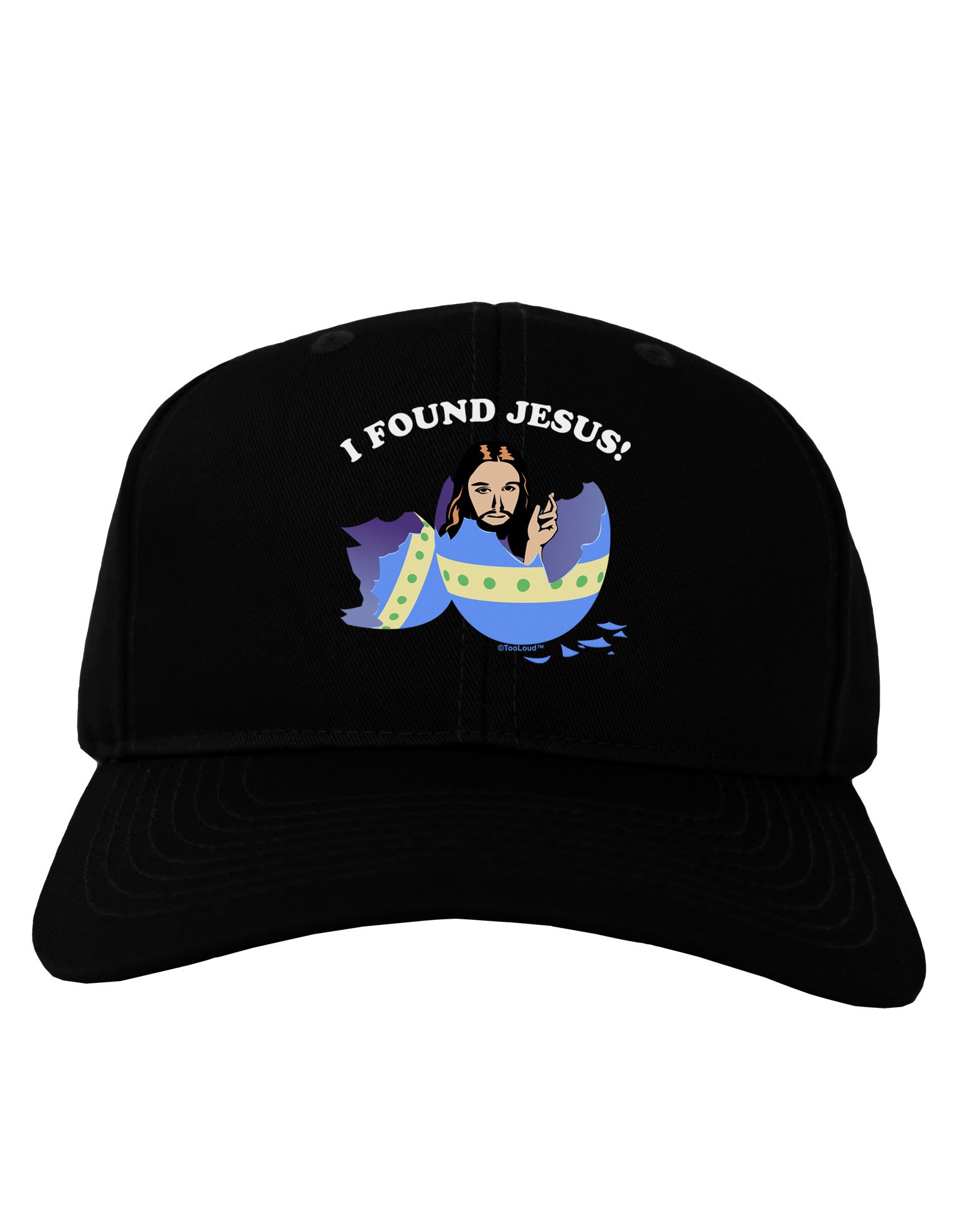 I Found Jesus - Easter Egg Adult Dark Baseball Cap Hat-Baseball Cap-TooLoud-Black-One Size-Davson Sales