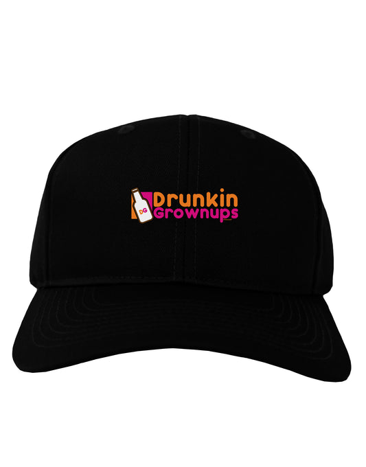 Drunken Grown ups Funny Drinking Adult Dark Baseball Cap Hat by TooLoud-Baseball Cap-TooLoud-Black-One Size-Davson Sales