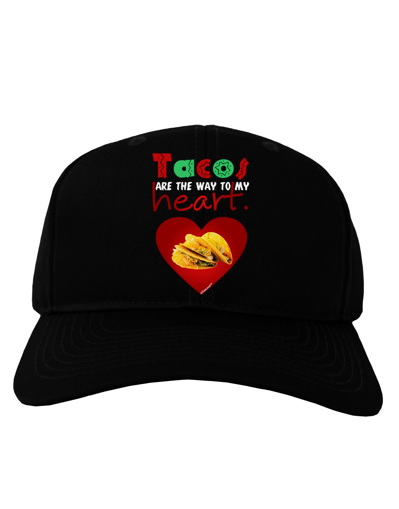Tacos Are the Way To My Heart Adult Dark Baseball Cap Hat-Baseball Cap-TooLoud-Black-One Size-Davson Sales