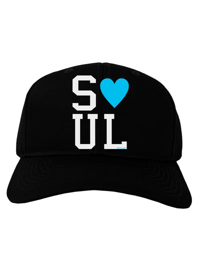 Matching Soulmate Design - Soul - Blue Adult Dark Baseball Cap Hat by TooLoud-Baseball Cap-TooLoud-Black-One Size-Davson Sales