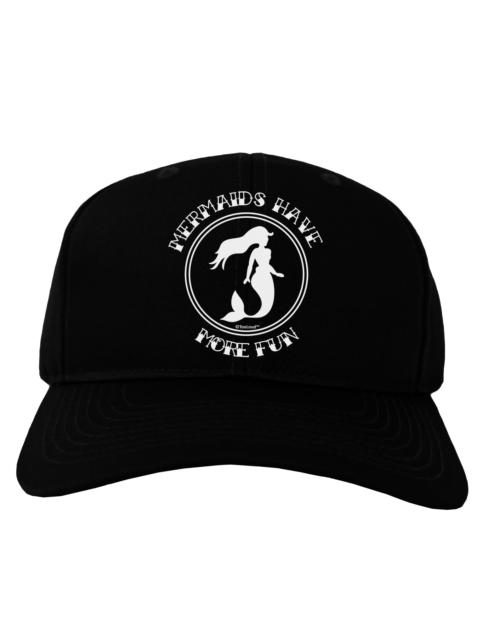 Mermaids Have More Fun Adult Dark Baseball Cap Hat-Baseball Cap-TooLoud-Black-One Size-Davson Sales