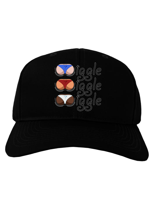 Wiggle Wiggle Wiggle - Twerk Color Adult Dark Baseball Cap Hat-Baseball Cap-TooLoud-Black-One Size-Davson Sales