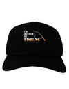 I'd Rather Be Fishing Adult Dark Baseball Cap Hat-Baseball Cap-TooLoud-Black-One Size-Davson Sales