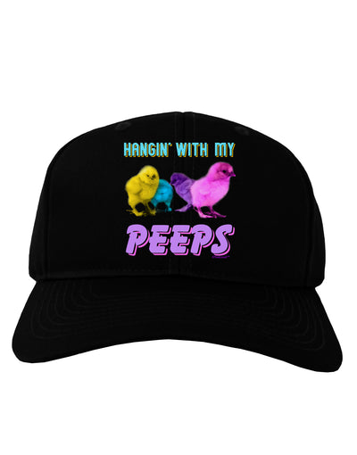 Hangin With My Peeps Adult Dark Baseball Cap Hat-Baseball Cap-TooLoud-Black-One Size-Davson Sales