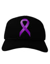 Crohn’s Disease Awareness Ribbon - Purple Adult Dark Baseball Cap Hat-Baseball Cap-TooLoud-Black-One Size-Davson Sales