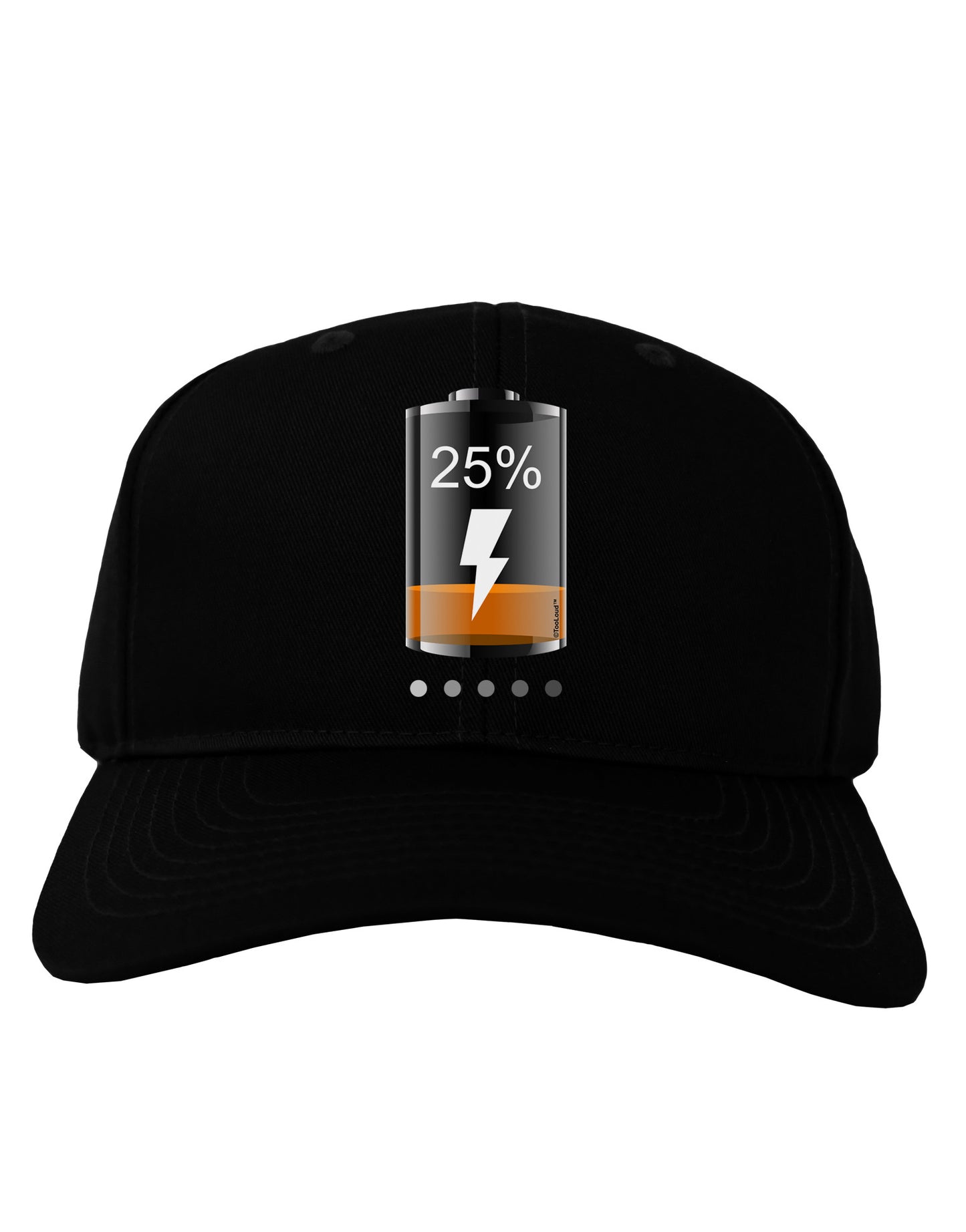 Low Energy 25 Percent Adult Dark Baseball Cap Hat-Baseball Cap-TooLoud-Black-One Size-Davson Sales
