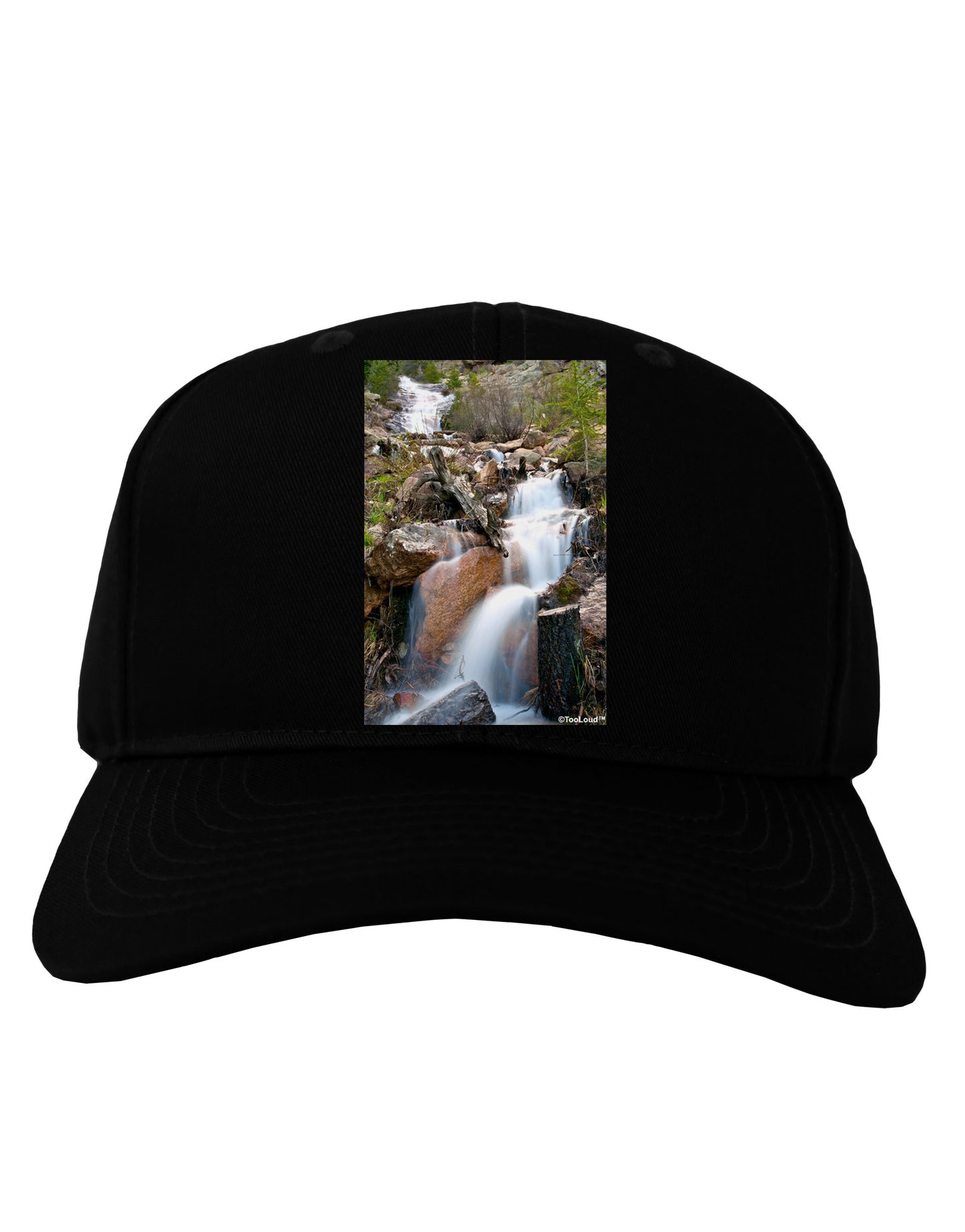 Colorado Waterfall Scene Adult Dark Baseball Cap Hat-Baseball Cap-TooLoud-Black-One Size-Davson Sales