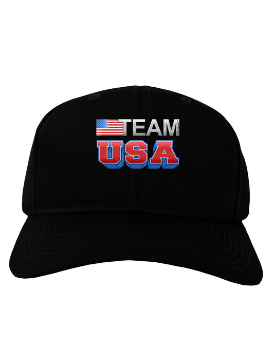 Sporty Team USA Adult Dark Baseball Cap Hat-Baseball Cap-TooLoud-Black-One Size-Davson Sales