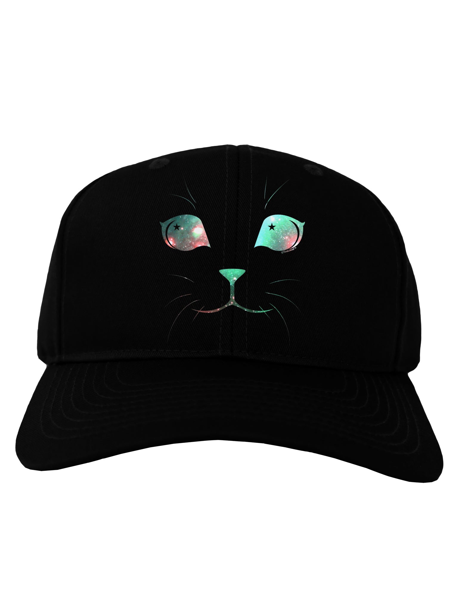 Adorable Space Cat Adult Dark Baseball Cap Hat by-Baseball Cap-TooLoud-Black-One Size-Davson Sales