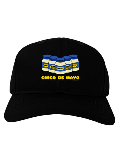 Cinco de Mayo - 5 Mayo Jars Adult Dark Baseball Cap Hat by TooLoud-Baseball Cap-TooLoud-Black-One Size-Davson Sales