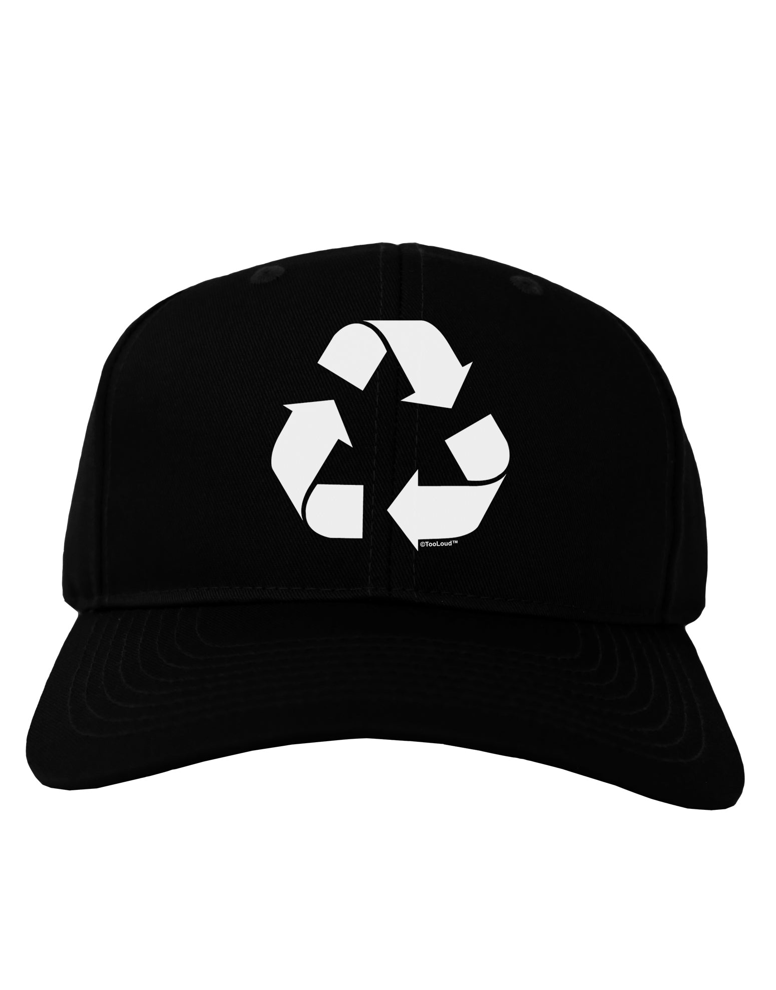 Recycle Black and White Adult Dark Baseball Cap Hat by TooLoud-Baseball Cap-TooLoud-Black-One Size-Davson Sales