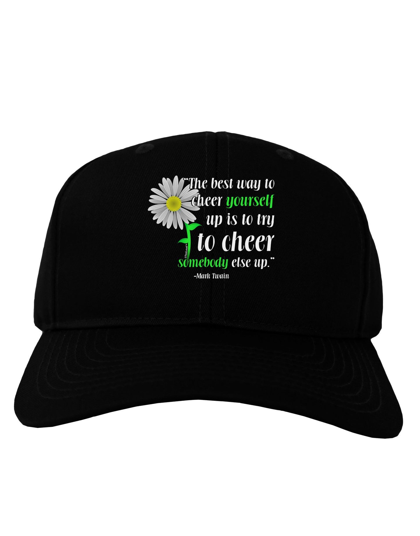 Cheer Yourself Up Mark Twain Adult Dark Baseball Cap Hat-Baseball Cap-TooLoud-Black-One Size-Davson Sales