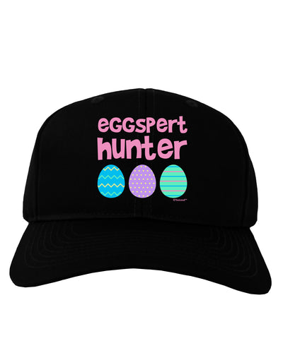 Eggspert Hunter - Easter - Pink Adult Dark Baseball Cap Hat by TooLoud-Baseball Cap-TooLoud-Black-One Size-Davson Sales