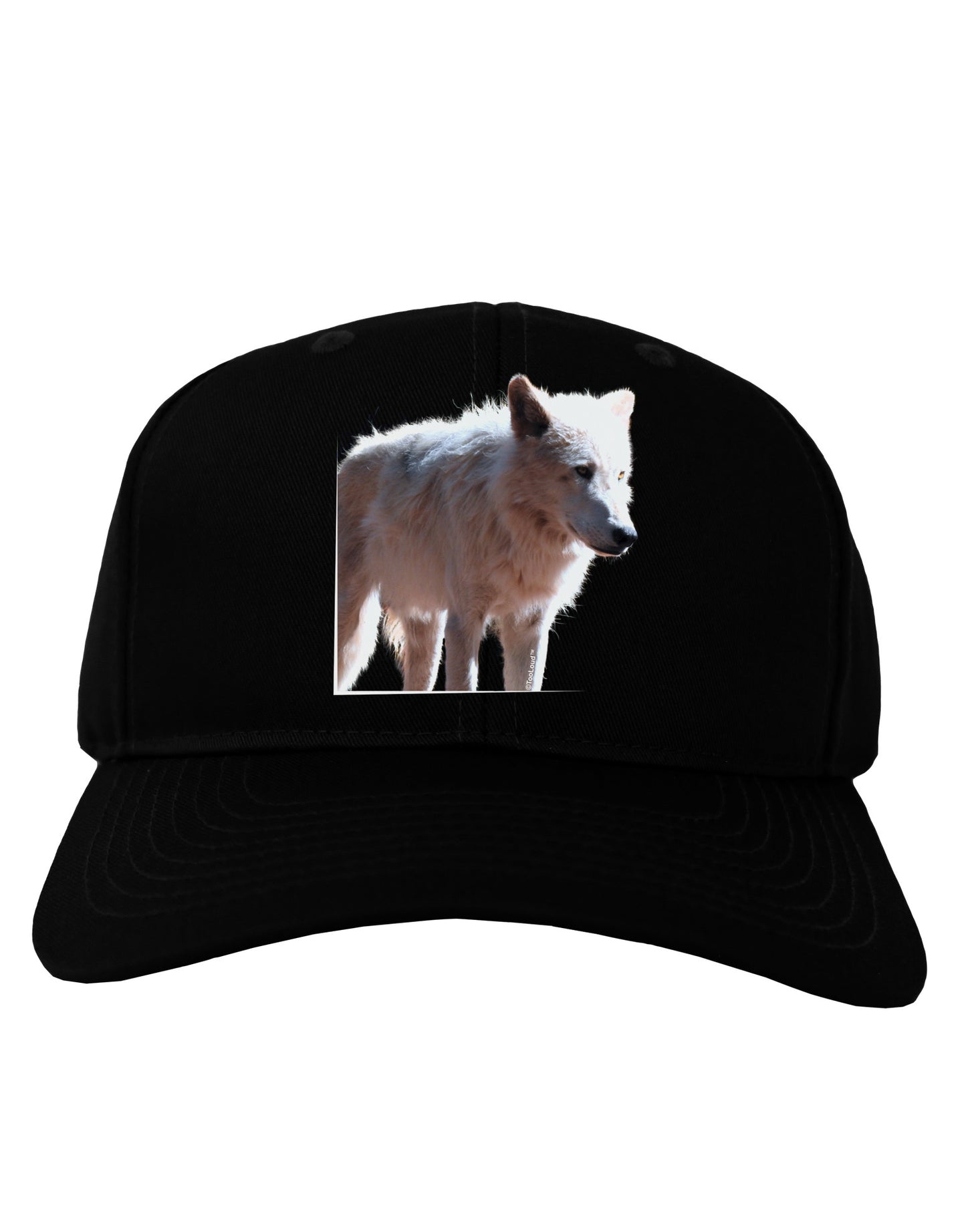 Magnificent Full White Wolf Adult Dark Baseball Cap Hat-Baseball Cap-TooLoud-Black-One Size-Davson Sales