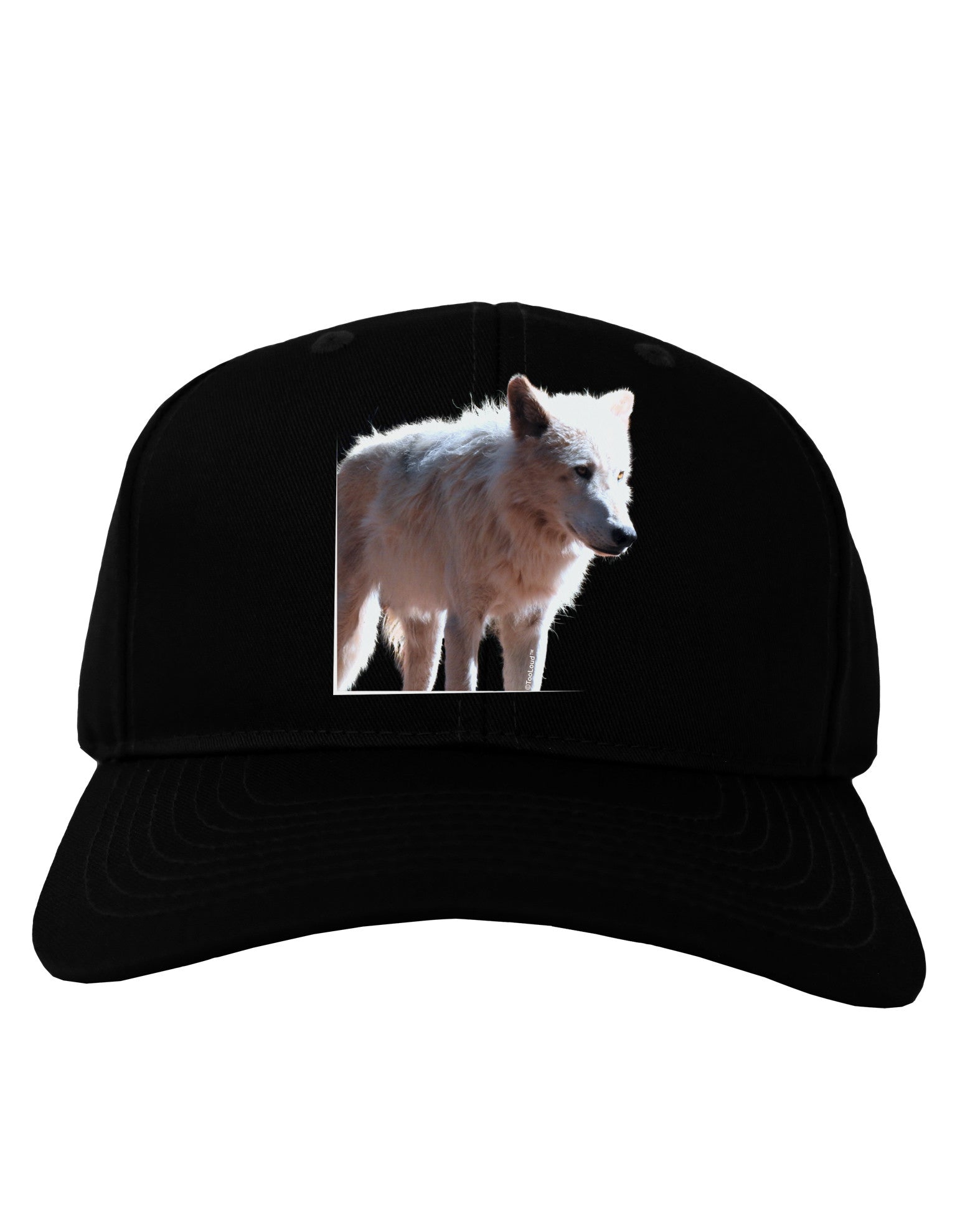 Magnificent Full White Wolf Adult Dark Baseball Cap Hat-Baseball Cap-TooLoud-Black-One Size-Davson Sales