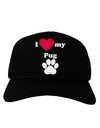 I Heart My Pug Adult Dark Baseball Cap Hat by TooLoud-Baseball Cap-TooLoud-Black-One Size-Davson Sales