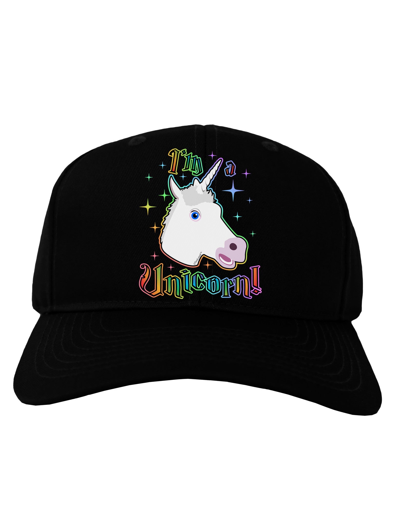I'm a Unicorn Adult Dark Baseball Cap Hat-Baseball Cap-TooLoud-Black-One Size-Davson Sales