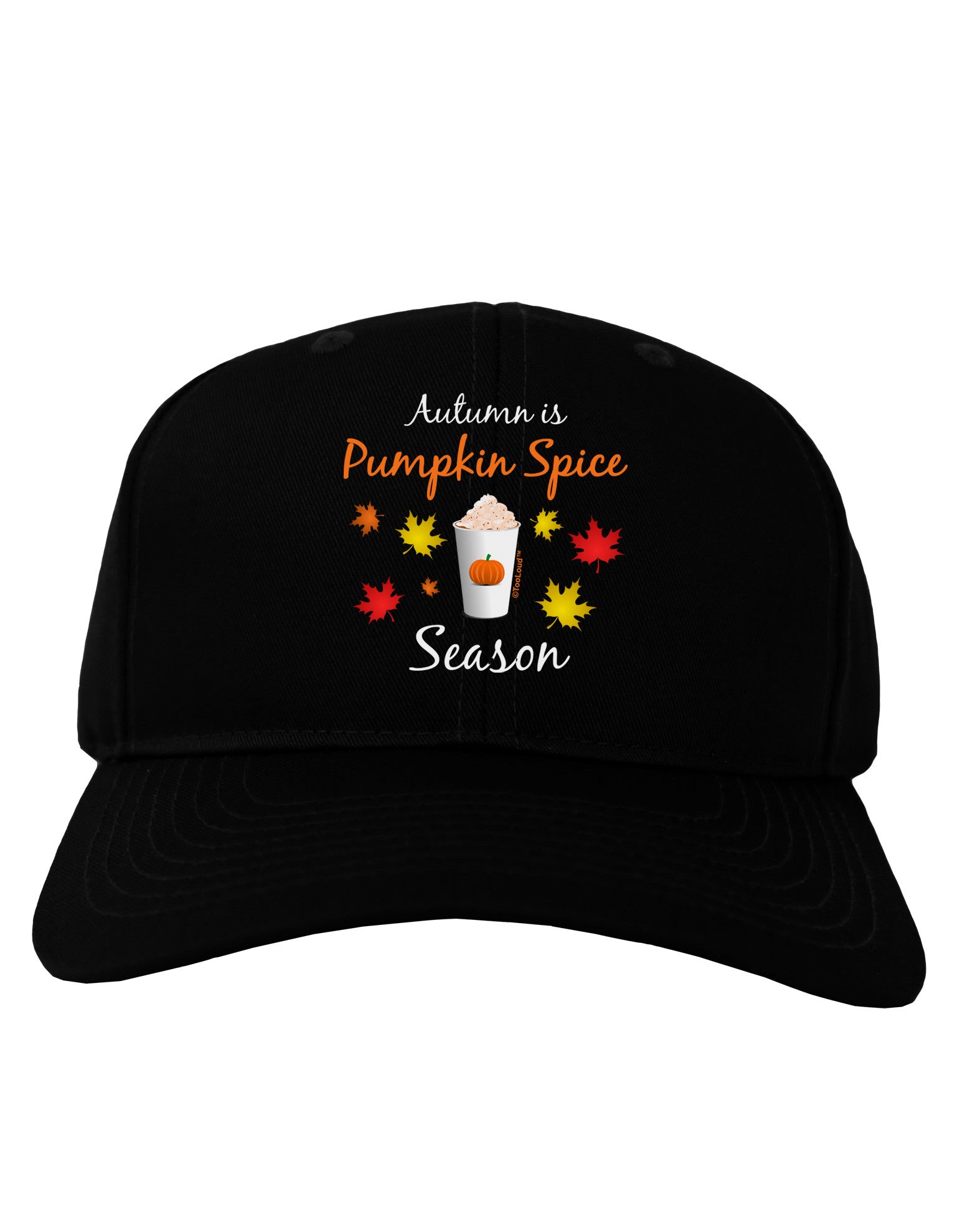 Pumpkin Spice Season Adult Dark Baseball Cap Hat-Baseball Cap-TooLoud-Black-One Size-Davson Sales