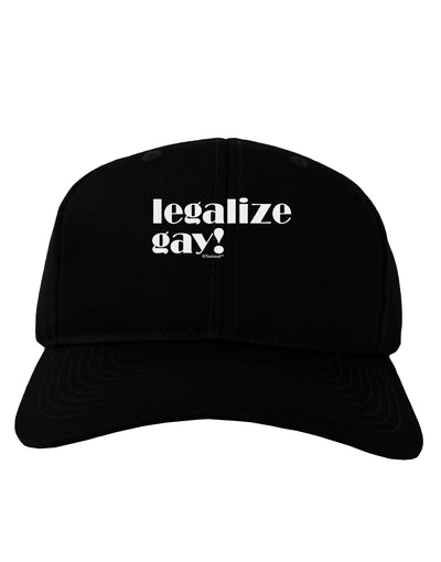 Legalize Gay Adult Dark Baseball Cap Hat-Baseball Cap-TooLoud-Black-One Size-Davson Sales