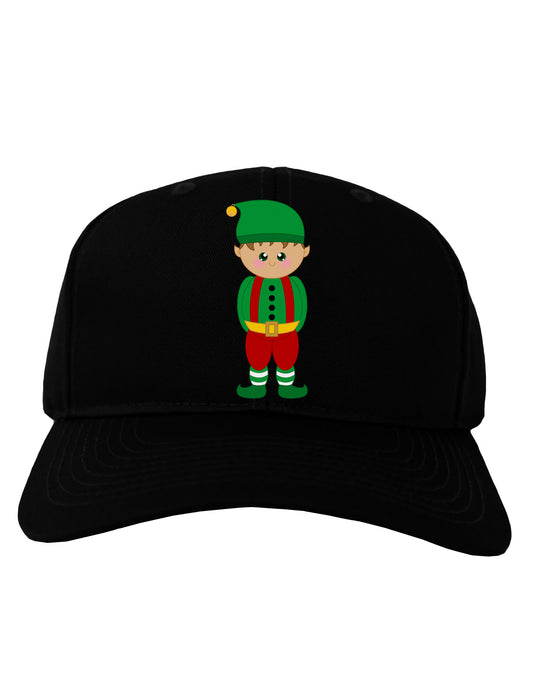Cute Christmas Elf Boy Adult Dark Baseball Cap Hat-Baseball Cap-TooLoud-Black-One Size-Davson Sales