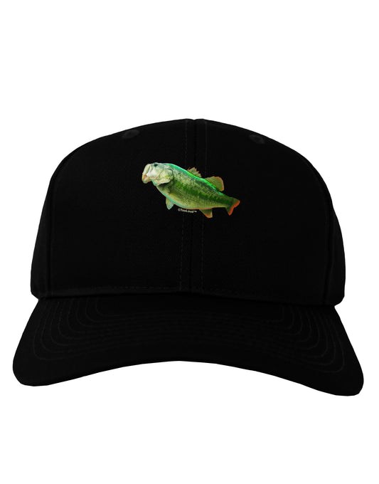 Big Bass Fish Adult Dark Baseball Cap Hat-Baseball Cap-TooLoud-Black-One Size-Davson Sales