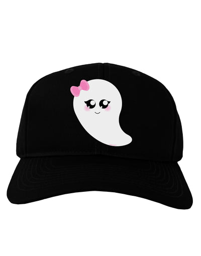 Cute Girl Ghost Halloween Adult Dark Baseball Cap Hat-Baseball Cap-TooLoud-Black-One Size-Davson Sales