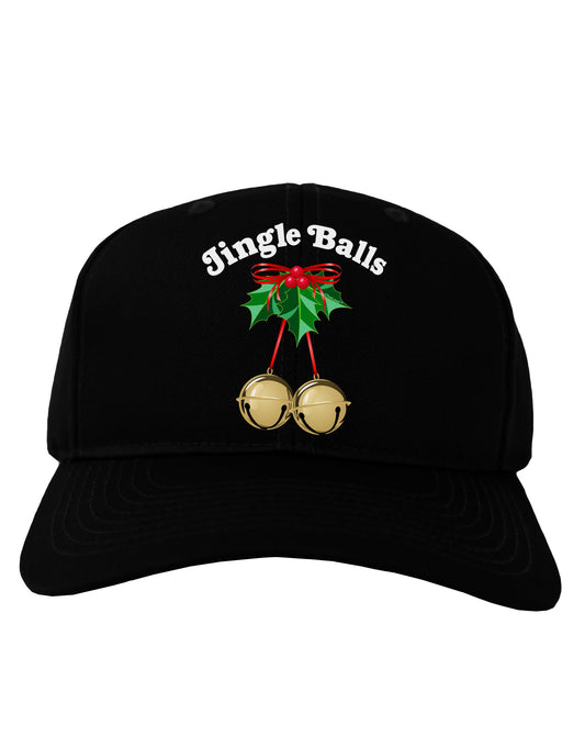 Jingle Balls with Text Adult Dark Baseball Cap Hat-Baseball Cap-TooLoud-Black-One Size-Davson Sales